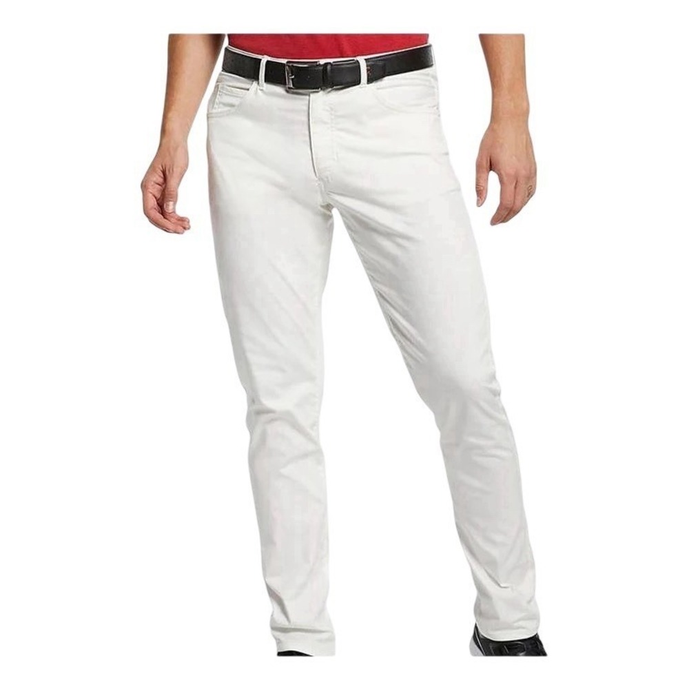 Nike Mens White Golf Slim Fit Pants Dri-Fit Flex 6 Pocket 40/30 NEW